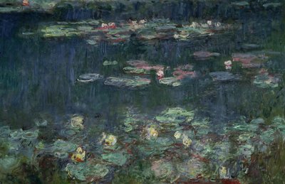 Seerosen: Grüne Reflexionen, 1914-18 (rechter Abschnitt) von Claude Monet